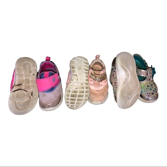 3 pairs toddler shoes bundle Skechers nautica -‎ toddler size 7 - Picture 2 of 15
